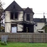 Imagen de la vivienda que ha ardido en McKeesport, cerca de Pittsburgh, en Estados Unidos