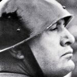 Benito Mussolini, en Roma en noviembre de 1937