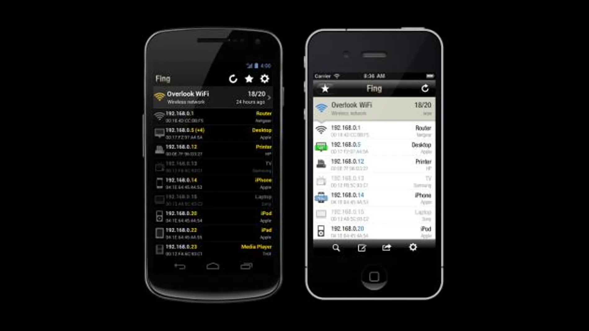 Fing, una app para Android e iOS que detecta ladrones de WiFi