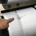 Imagen de archivo de un sismógrafo para detectar temblores de tierra