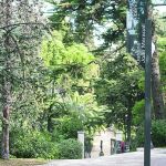 Los jardines de Joan Maragall en los aledaños del Palauet Albéniz, en Montjuïc. El poeta tiene tres vías dedicadas