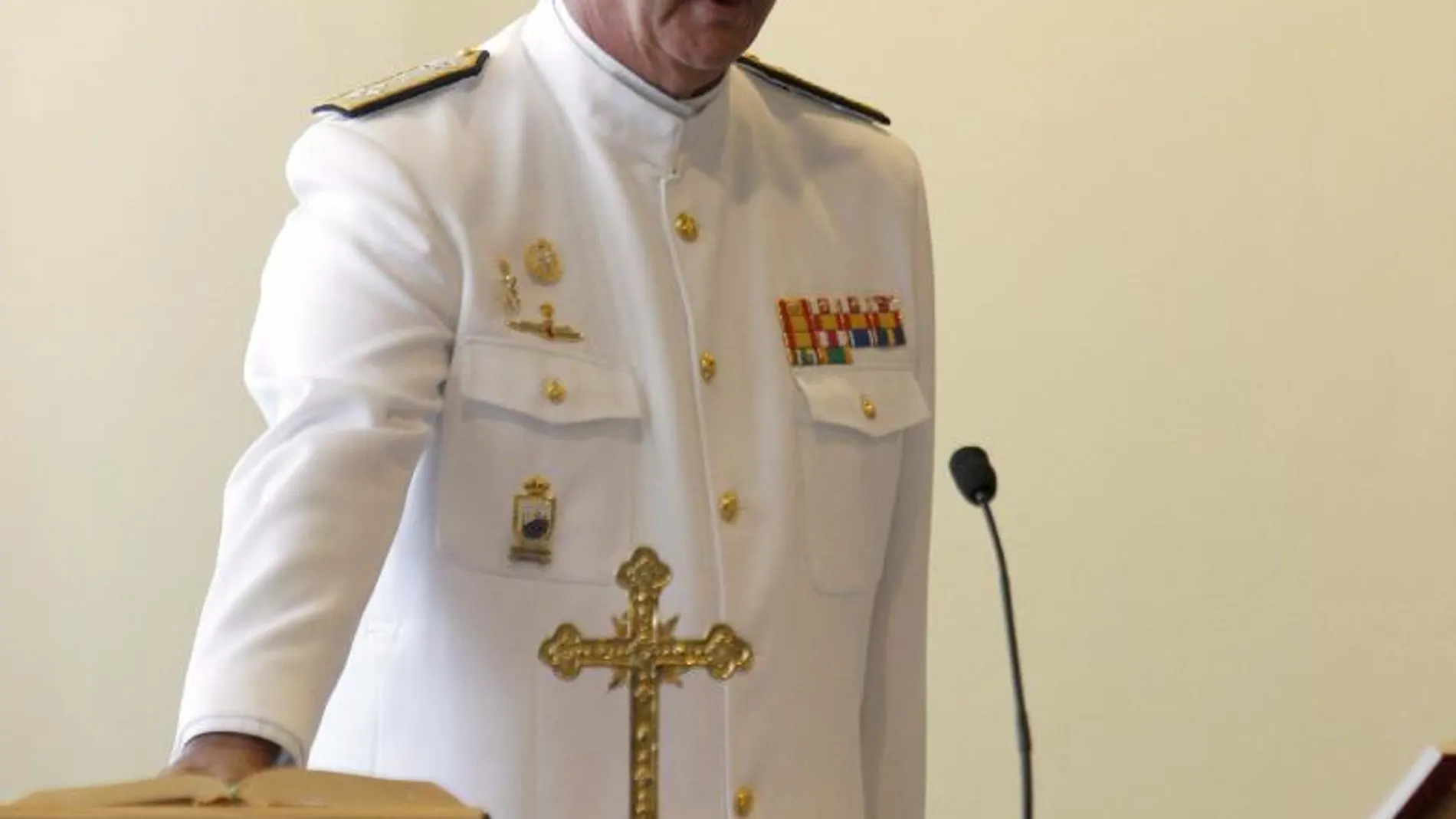 El almirante general Jaime Muñoz-Delgado, Jefe de Estado Mayor de la Armada
