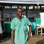 Zayzay Mulbah trabaja en el equipo de apoyo psicosocial de MSF en el Centro de Tratamiento de Ébola en Monrovia