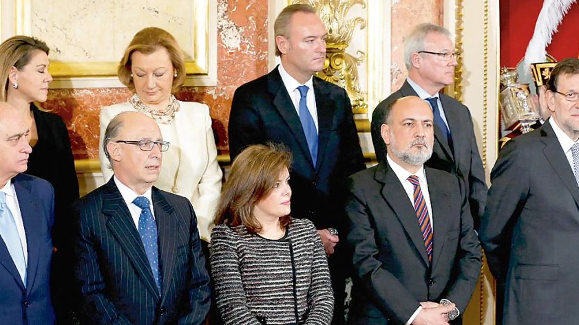 El president de la Generalitat, Alberto Fabra, asistió ayer a los actos de celebración que tuvieron lugar en el Palacio del Congreso de los Diputados en Madrid con motivo del 35 aniversario de la Constitución Española
