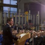 El primer ministro británico, David Cameron, durante su discurso.