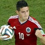 El colombiano James Rodríguez, máximo artillero de Brasil 2014