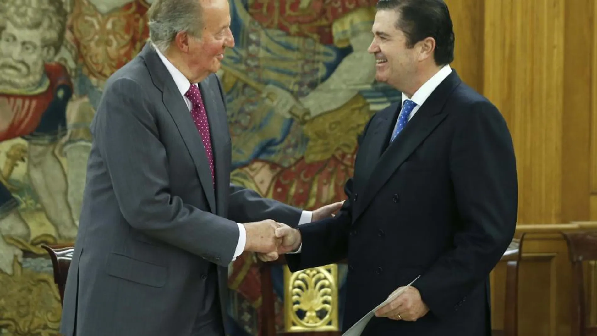 El Rey entrega al presidente de Endesa, Borja Prado, el noveno Premio Fondo para la Protección de la Naturaleza (Fondena).