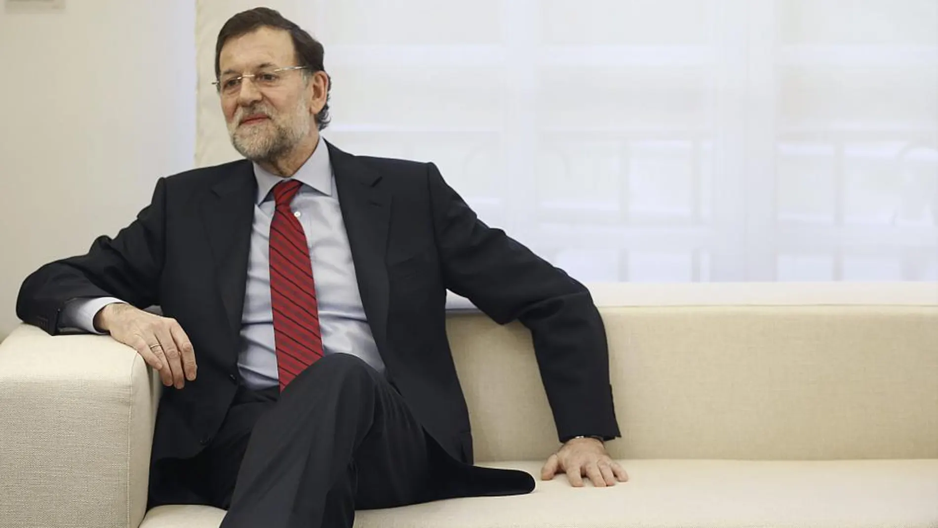 El presidente del Gobierno, Mariano Rajoy, hoy en el Palacio de la Moncloa . EFE/Juanjo Martín