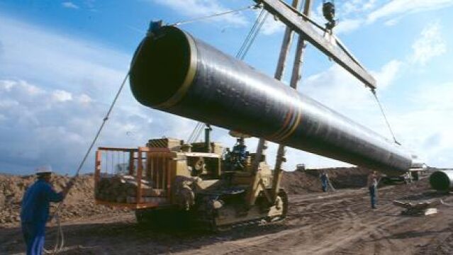 Trabajos de construcción de un gasoducto