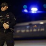 Imagen de archivo de un policía en el aeropuerto de Fiumicino