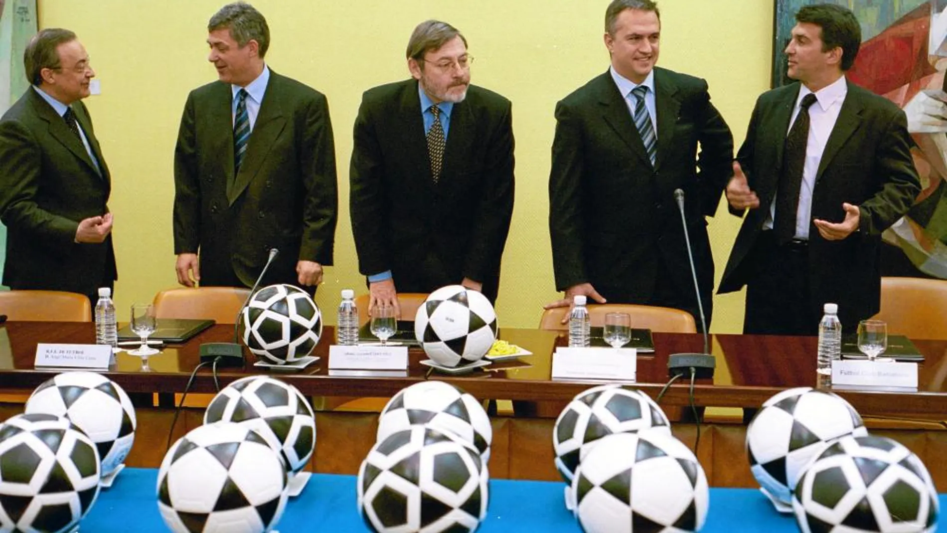 Florentino, Villar, Lissavetzky, Astiazarán y Laporta