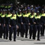 Policías municipales en Madrid.