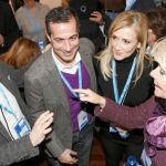Aguirre, ayer, con González y Cifuentes