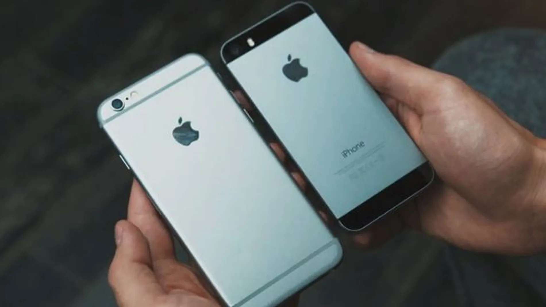 Imagen que muestra la diferencia de tamaño del iPhone 6 con su antecesor