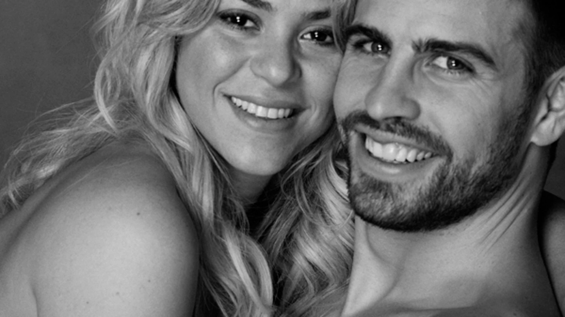 Shakira y Piqué en la sesión de fotos de UNICEF