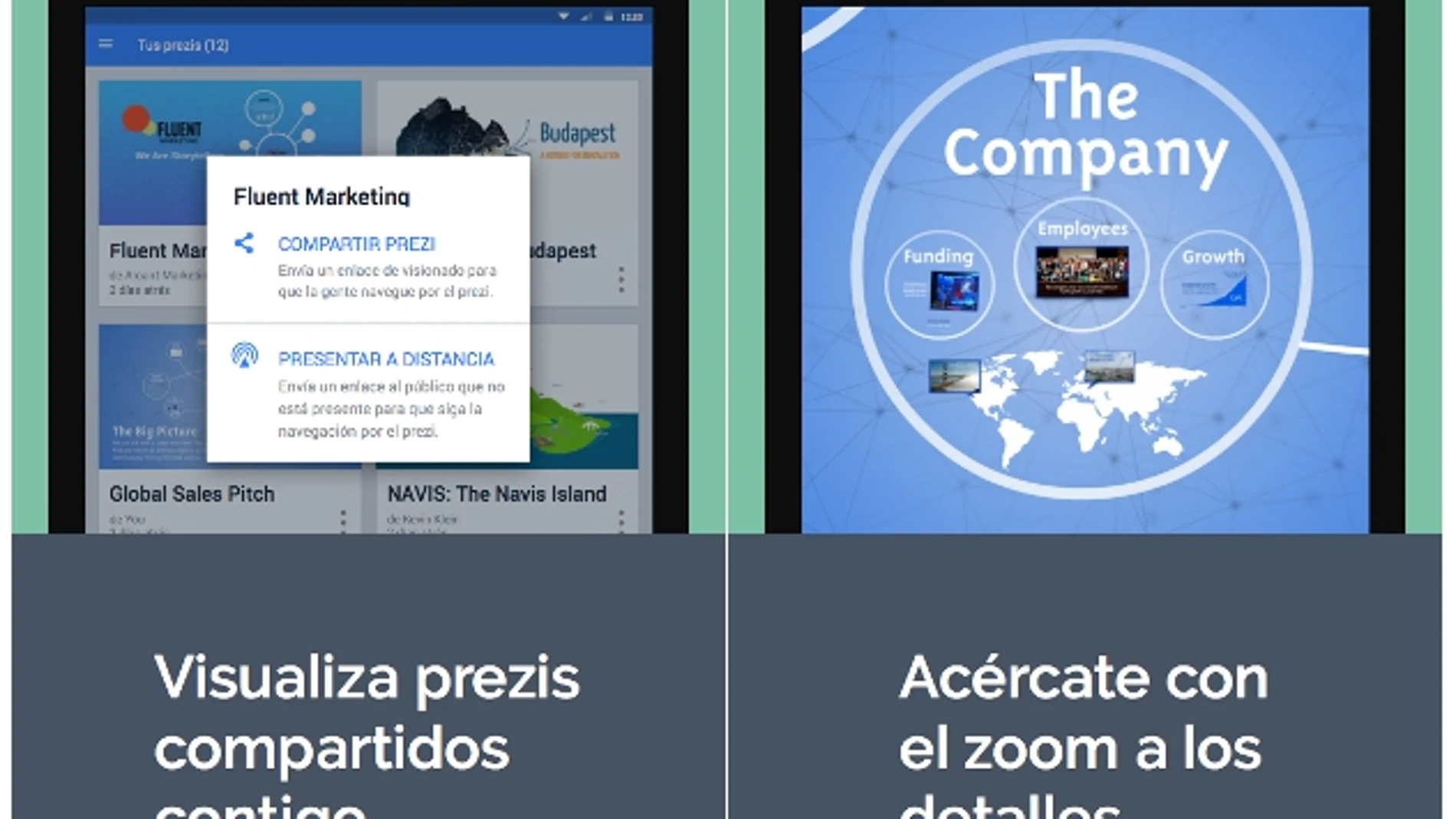 «Prezi» ya está disponible para Android