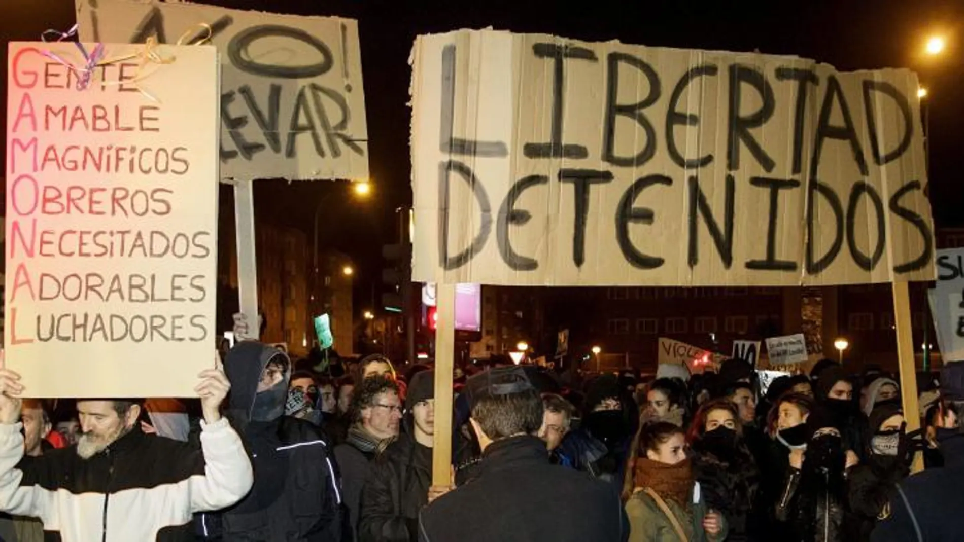 Protesta de los vecinos de Gamonal