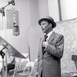 Sinatra, durante las «Golden Arm Recording Session», en 1955