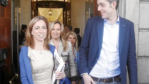 Eduardo Madina y Carme Chacón, dos de los candidatos en la sombra para hacerse con el control del PSOE