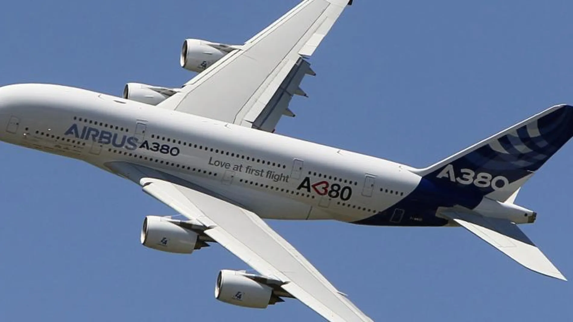 El superjumbo A380 de Airbus tiene capacidad para hasta 853 pasajeros