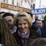 La candidata del Partido Popular a la alcaldía de Madrid, Esperanza Aguirre