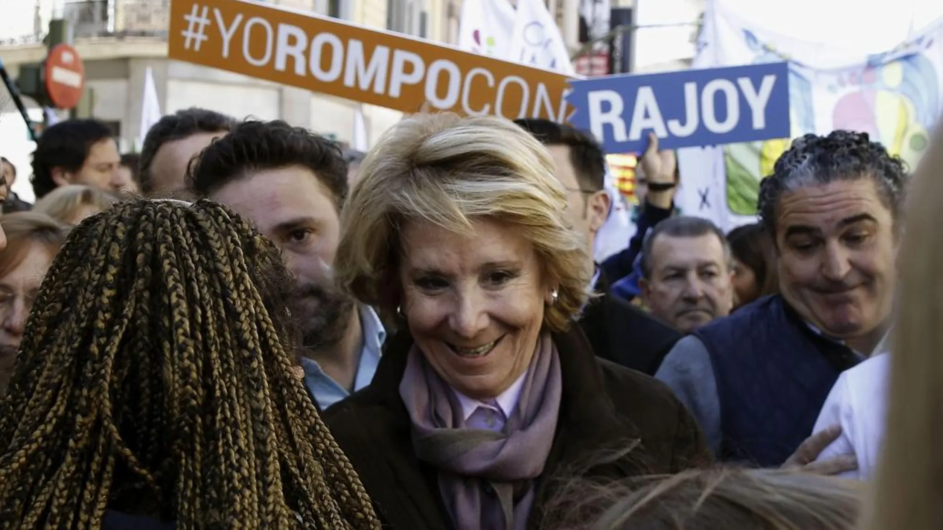 La candidata del Partido Popular a la alcaldía de Madrid, Esperanza Aguirre