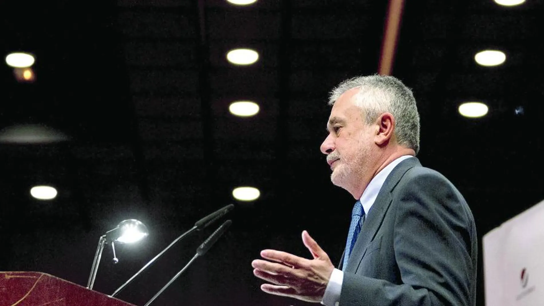 El presidente andaluz, en una intervención pública