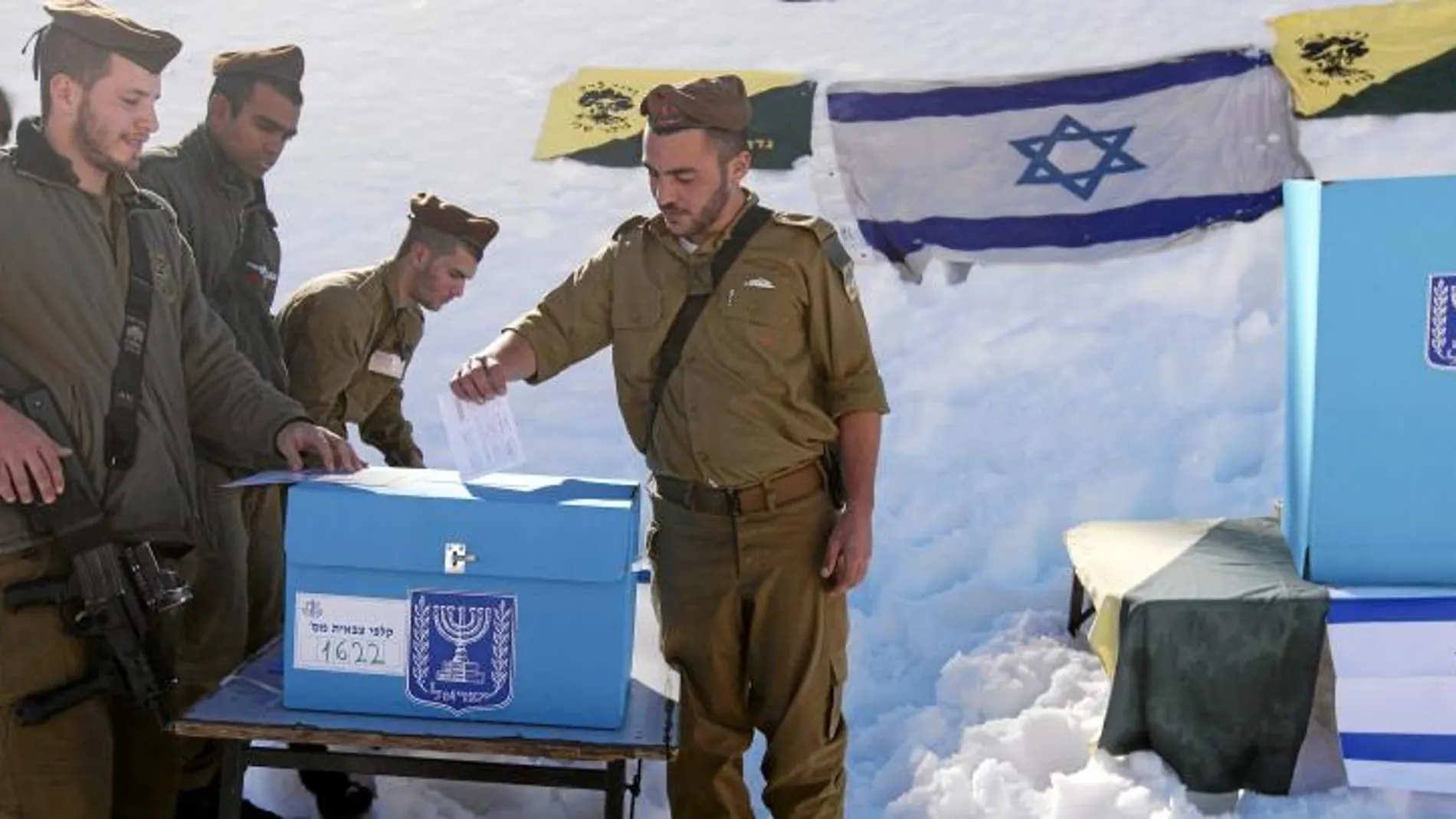 Los soldados israelíes votaron por anticipado