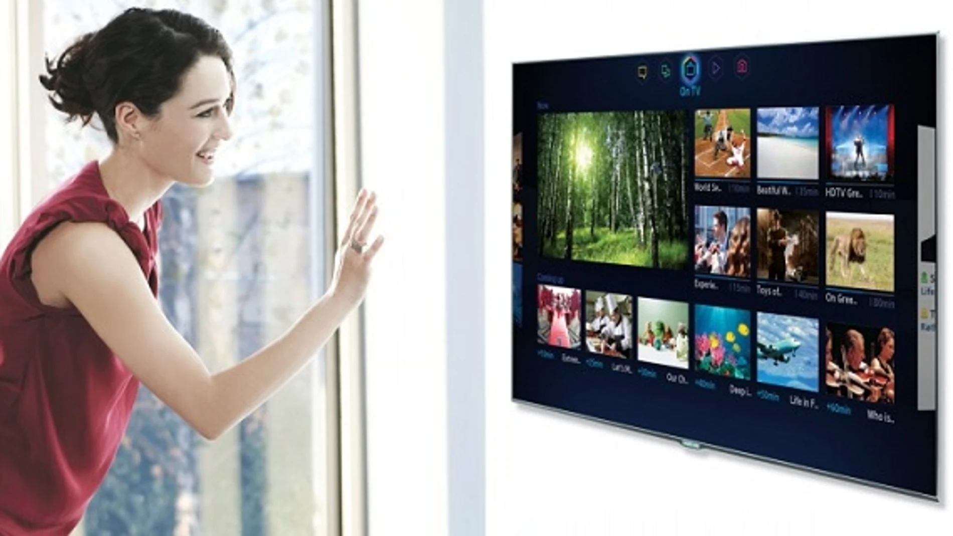 Un panel de juegos para la nueva gama de Smart TV de Samsung
