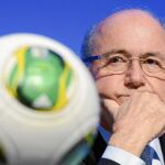 Joseph Blatter, presidente de la FIFA, durante la conferencia de prensa en la que se anunció la mecánica del sorteo