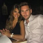 Messi y su pareja, Antonella Roccuzzo
