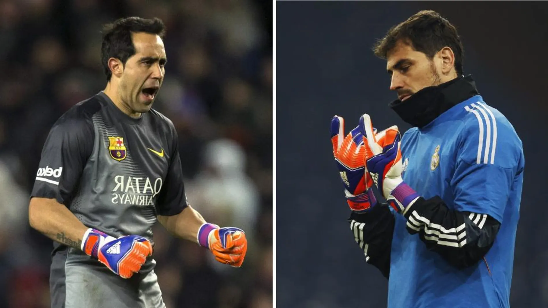 Claudio Bravo e Iker Casillas.