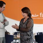 Aznar con Mitzy Capriles, esposa del alcalde de Caracas