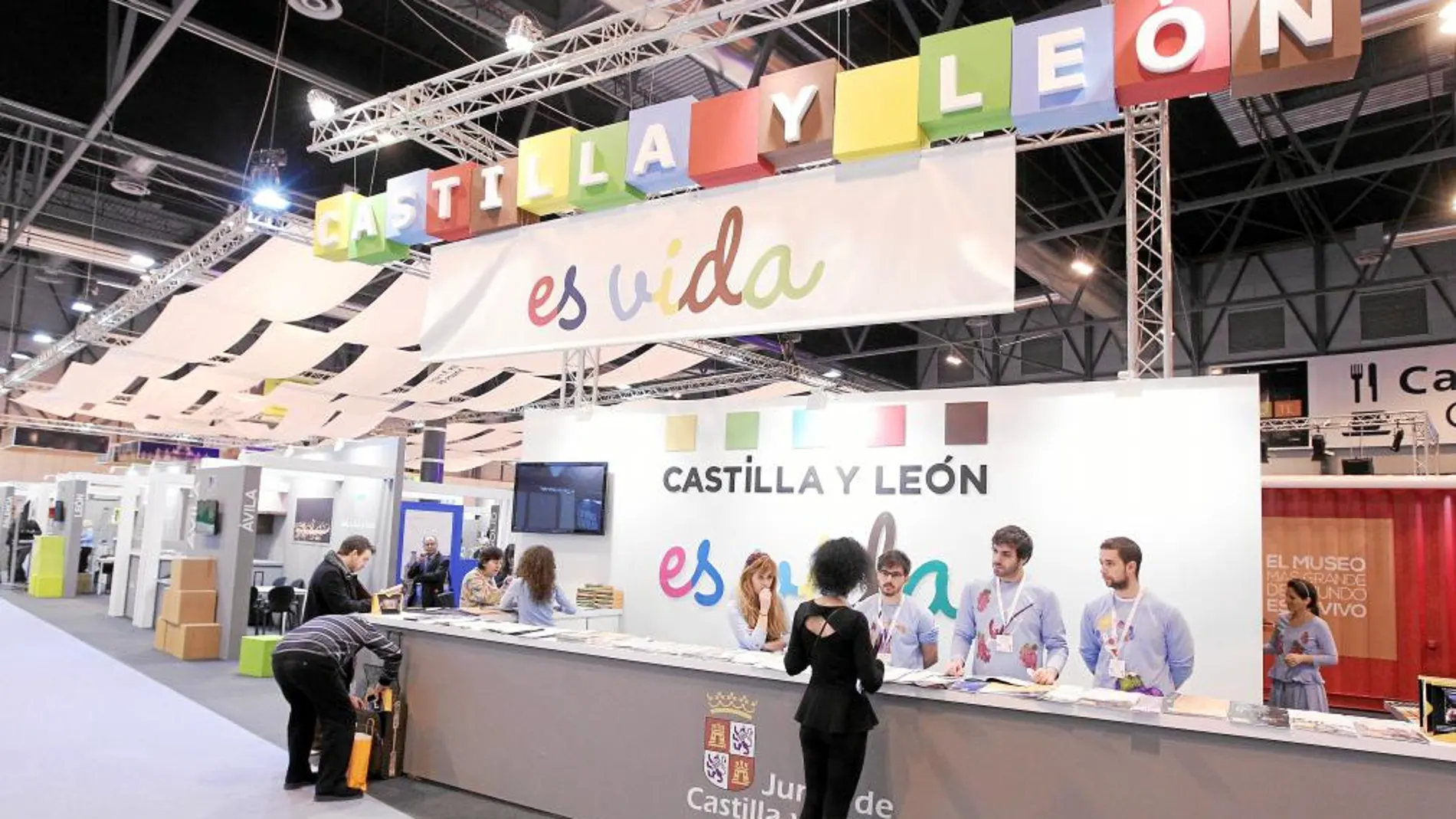Imagen del expositor de Castilla y León en el marco de Fitur 2014