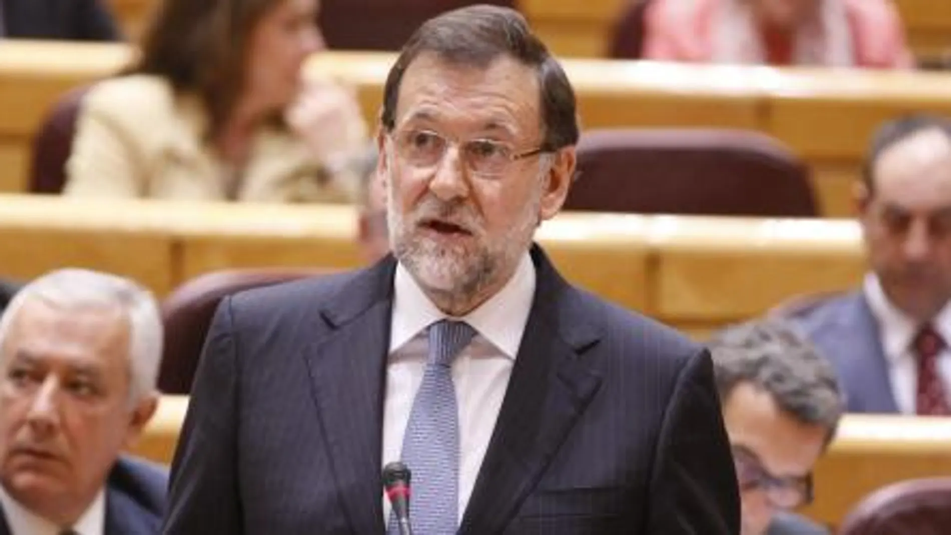 Rajoy, en el Senado, el pasado mes de marzo.