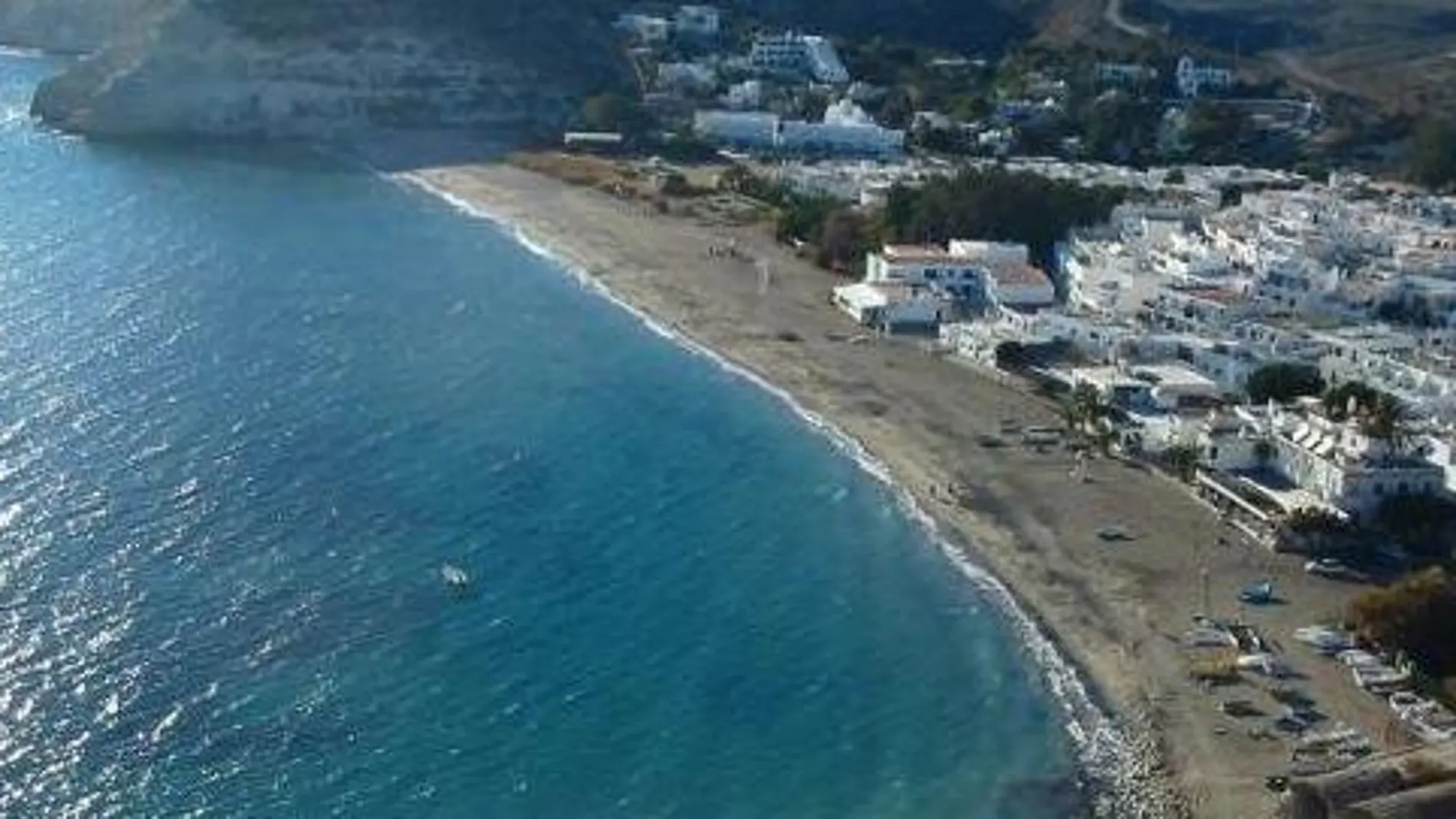 La playa de Agua Marga en Almería