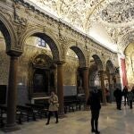 Aspecto que presenta la remozada iglesia de Santa María la Blanca, que será reabierta al culto el próximo viernes