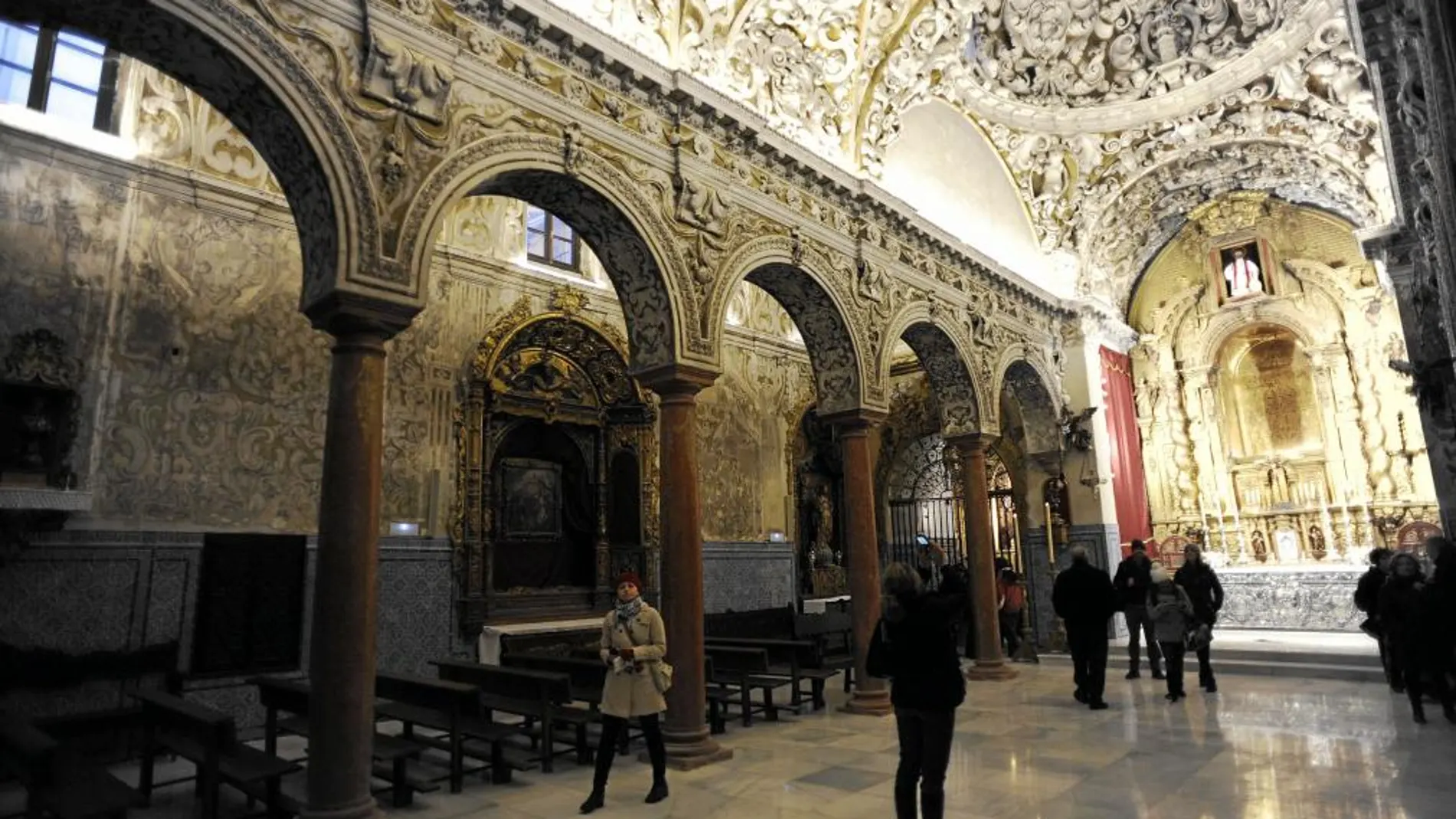 Aspecto que presenta la remozada iglesia de Santa María la Blanca, que será reabierta al culto el próximo viernes