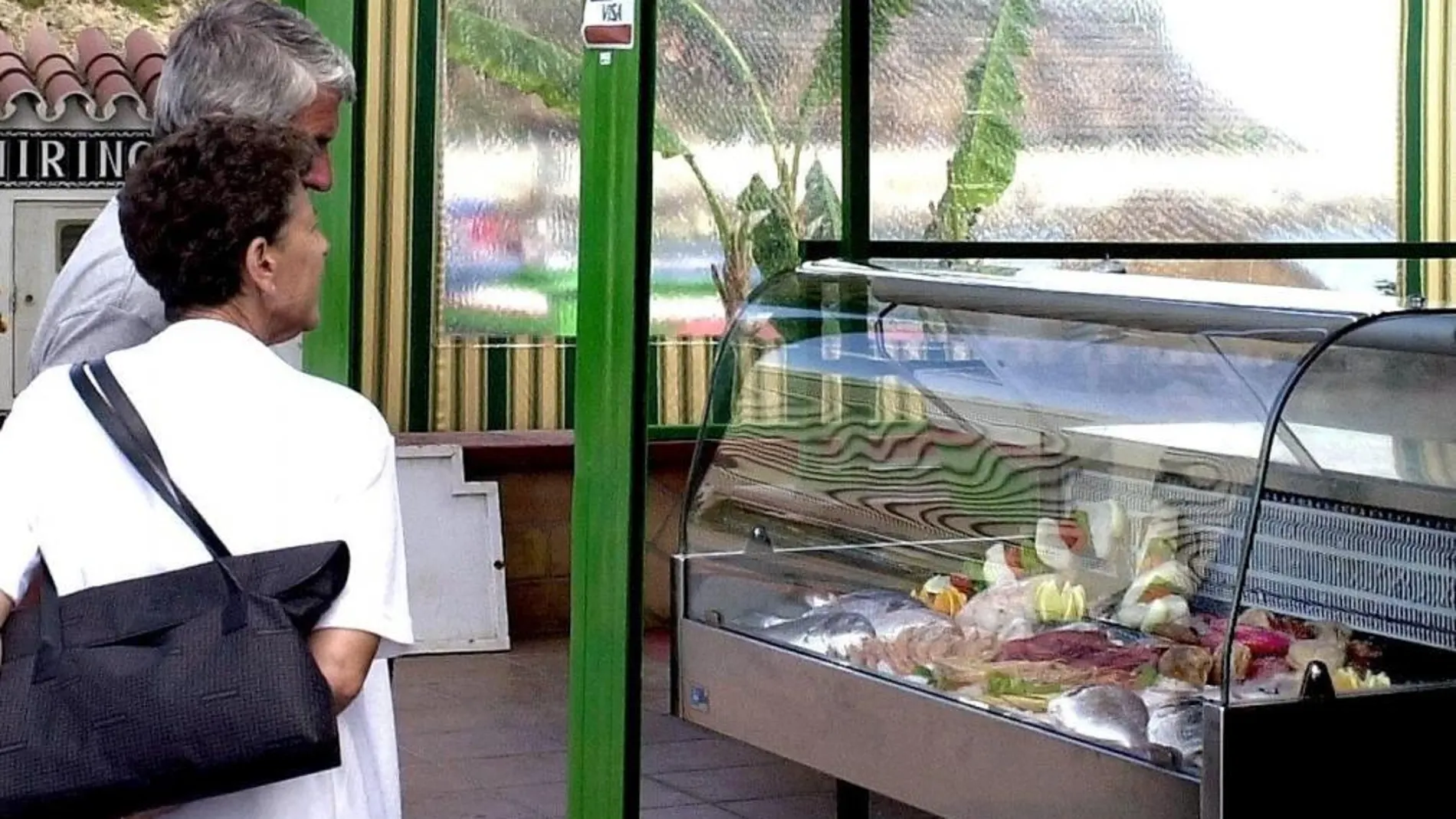 Puesto de pescado en Málaga