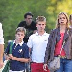 Los duques de Palma y sus hijos, pasean juntos el pasado septiembre en Suiza