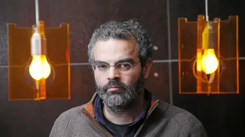 Gonçalo M. Tavares, ayer, en Madrid, donde presentó su nueva novela