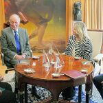 El Rey recibió el pasado 31 de octubre en La Zarzuela a los representantes de la Fundación Víctimas del Terrorismo, Mari Mar Blanco, Ángeles Pedraza y Tomás Caballero