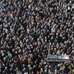 Masiva manifestación en Marsella.