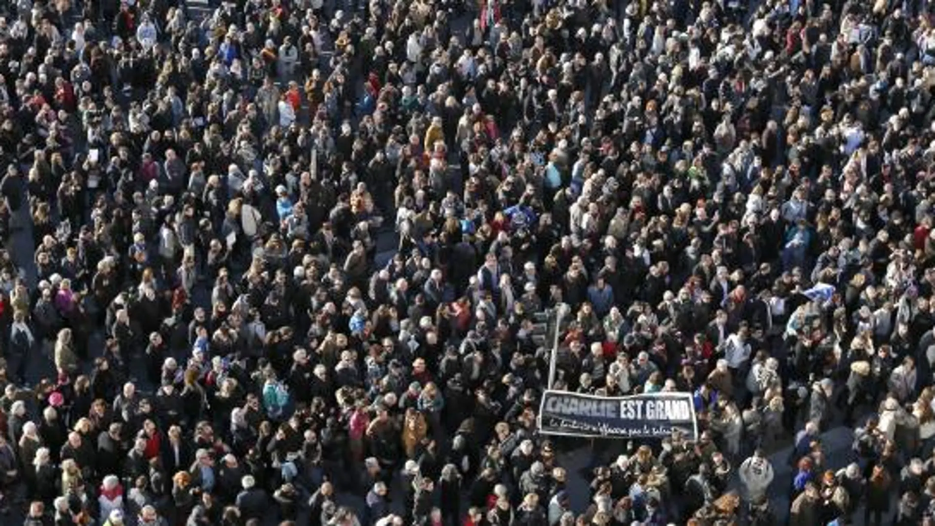 Masiva manifestación en Marsella.