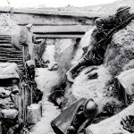 Soldados británicos en las trincheras durante la batalla del Somme, en 1916