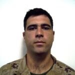 Fotografía facilitada por el ministerio de Defensa del sargento David Fernández Ureña, integrado en la Unidad de Ingenieros de la ASPFOR XXXII.