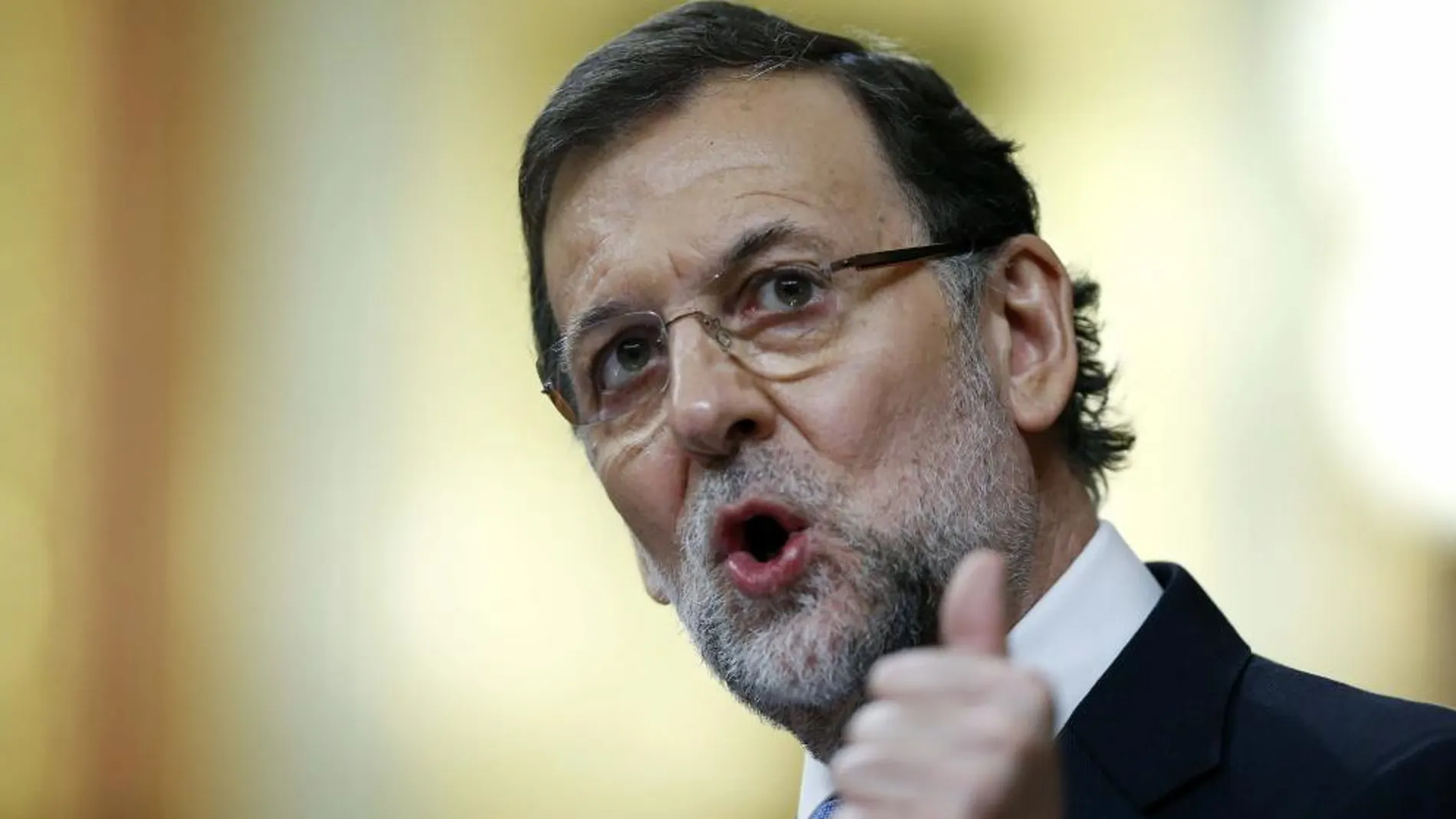 Mariano Rajoy, durante la sesión del debate sobre el estado de la nación.