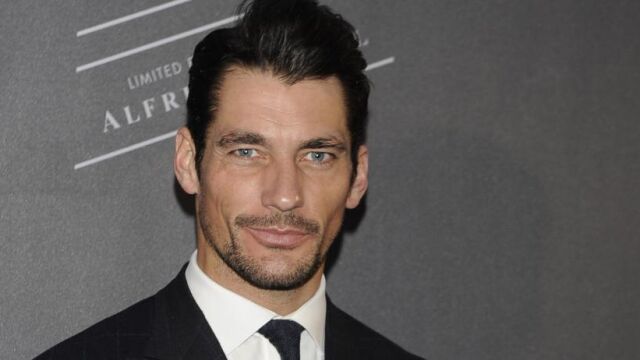 El modelo David Gandy durante un acto de la firma.