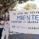 Los trabajadores, en una protesta