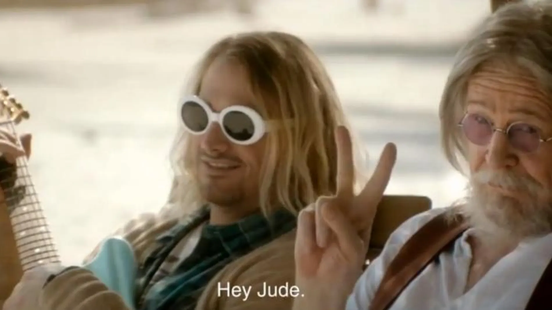 Imagen de Curt Cobain y John Lennon en el spot